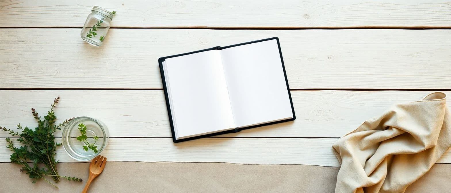 Digital recipe binder placeholder for organising saved recipes