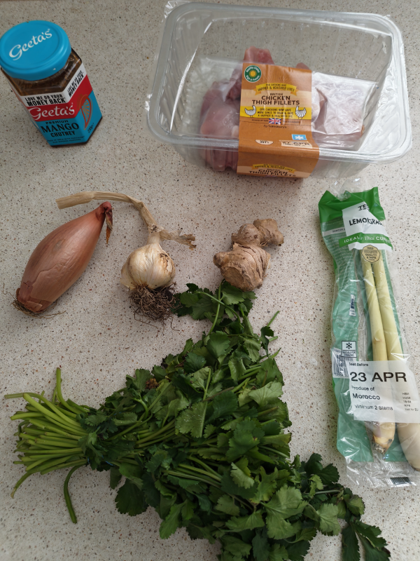 Ingredients photographed before being imported into Cenaplan